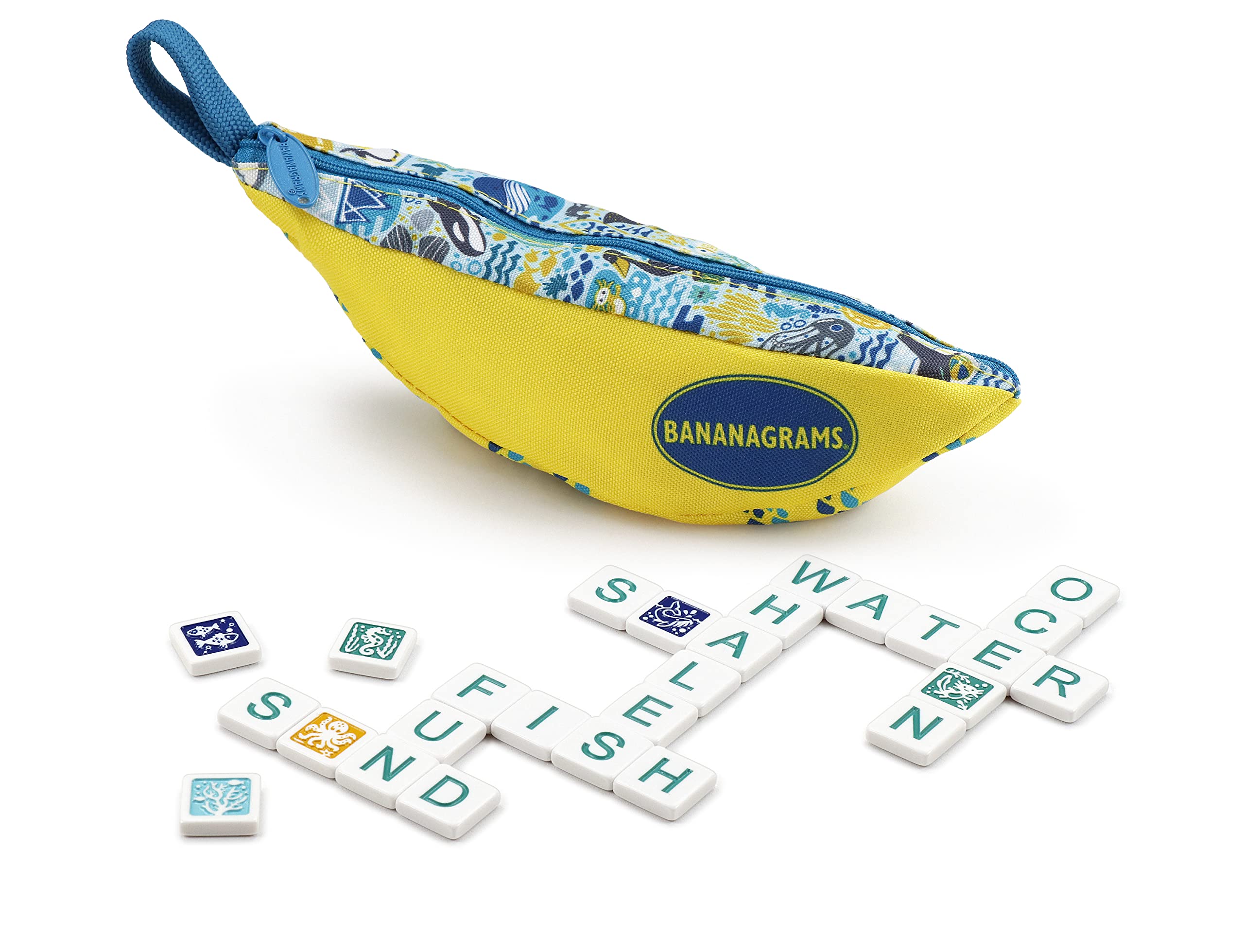 BANANAGRAMS Oceanic Edition Family Board Game, (u-3c-25447)