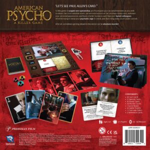 Renegade Game Studios American Psycho: A Killer Game - A Trick Taking Game, Ages 14+, 2-5 Players, 45-60 Min