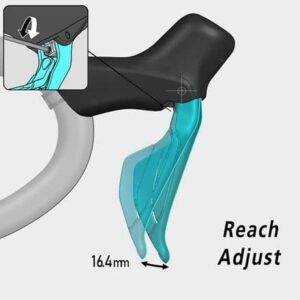 SHIMANO 105 St-R7170 Di2 Shift/Brake System Black, Rear