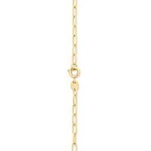 Amazon Essentials 14K Gold Plated Paperclip Chain Necklace 18" , Yellow Gold