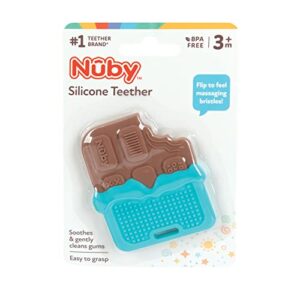 Nuby All Silicone Chocolate Bar Teether - 3+ Months