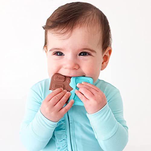 Nuby All Silicone Chocolate Bar Teether - 3+ Months