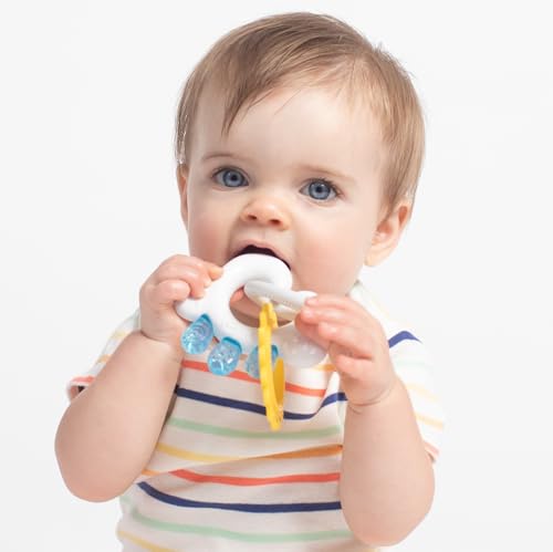 Nuby Cloud Teether with Sun and Silicone Rain Links : 3+ Months