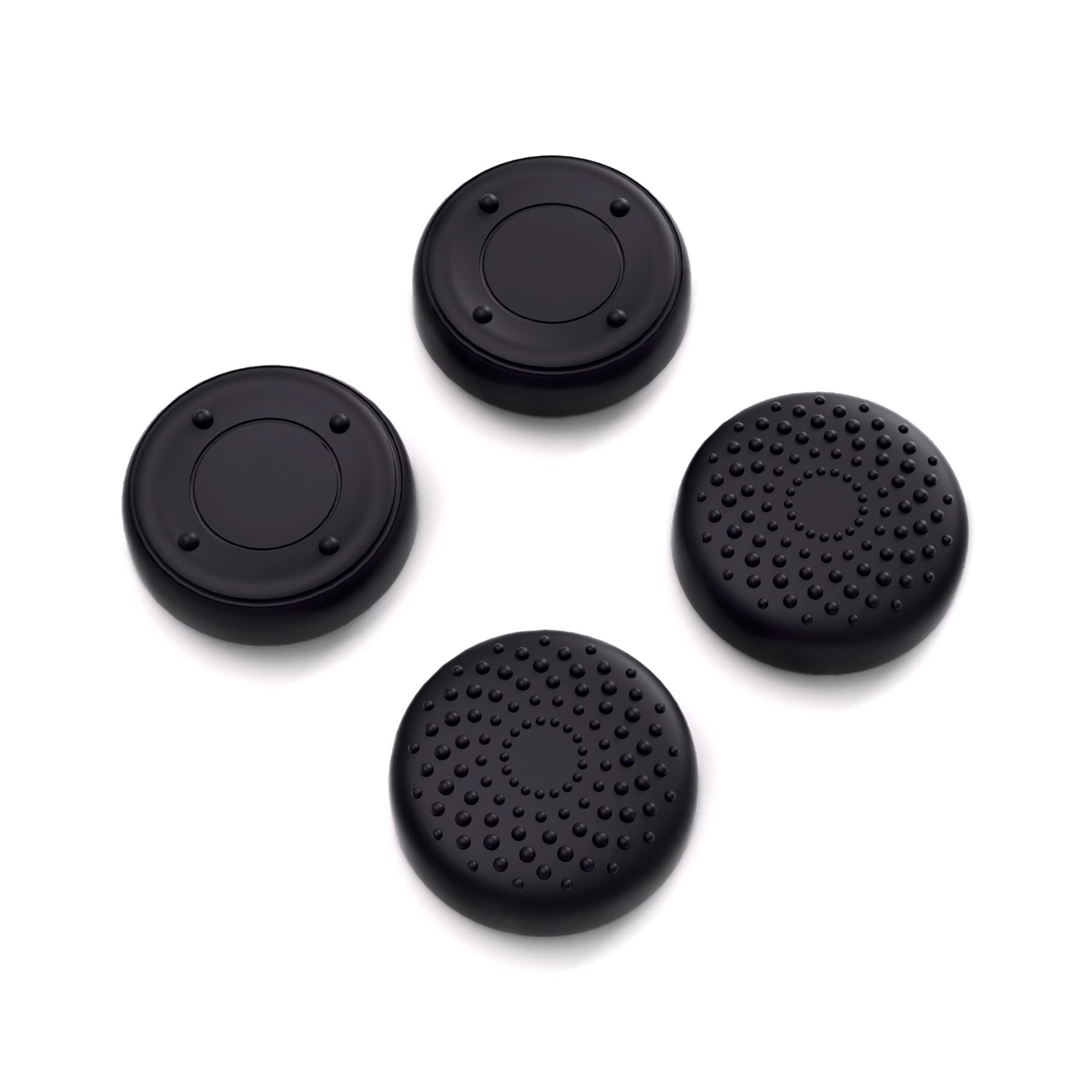 PlayVital Thumb Grip Caps for Steam Deck LCD, for PS Portal Remote Player Silicone Thumbsticks Grips Joystick Caps for Steam Deck OLED - Raised Dots & Studded Design