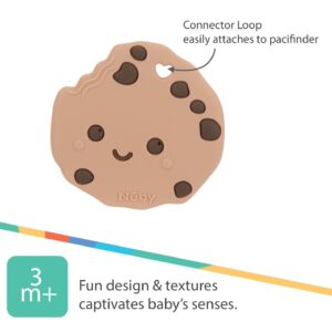 Nuby All Silicone Chocolate Chip Cookie Teether - 3+ Months