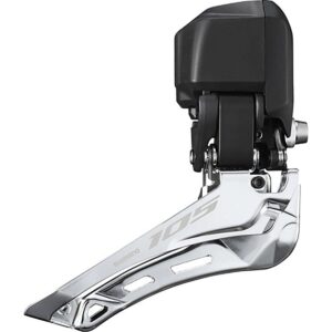 shimano 105 fd-r7150 di2 12-speed front derailleur black, braze-on