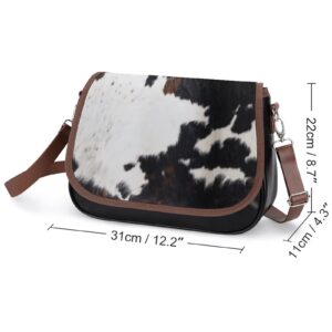 YongColer Cow Print Crossbody Bags for Women, Cross Body Purse Handbag with Adjustable Shoulder Strap