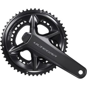 shimano ultegra fc-r8100-p power meter crankset grey, 175mm, 52-36t