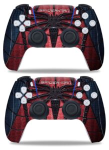 innageek - protective skin sticker vinyl for ps5 controller pack spiderman