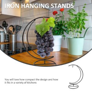 Cabilock 10 Pcs Fruit iron fruit plate grape tree holder countertop fruit tree ornament display stand Fruit Hanger grape holder metal trim Iron Fruit Storage Containers outdoor iron hook