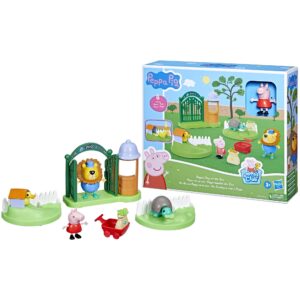 Peppa Pig Toys Peppa's Day at The Zoo Playset, 2 Figures and 6 Themed Accessories, 3-Inch Scale Preschool Toy for Kids Ages 3 and Up