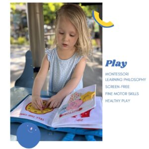 My Quiet Book - Toddler Travel Toys for Age 1 2 3 4, Airplane Activities for Toddlers 1-3 with 10 Activities, Montessori Busy Book for Toddlers 1-3, Toys for 2 Year Old Girl & Boy with Belongs to Tag