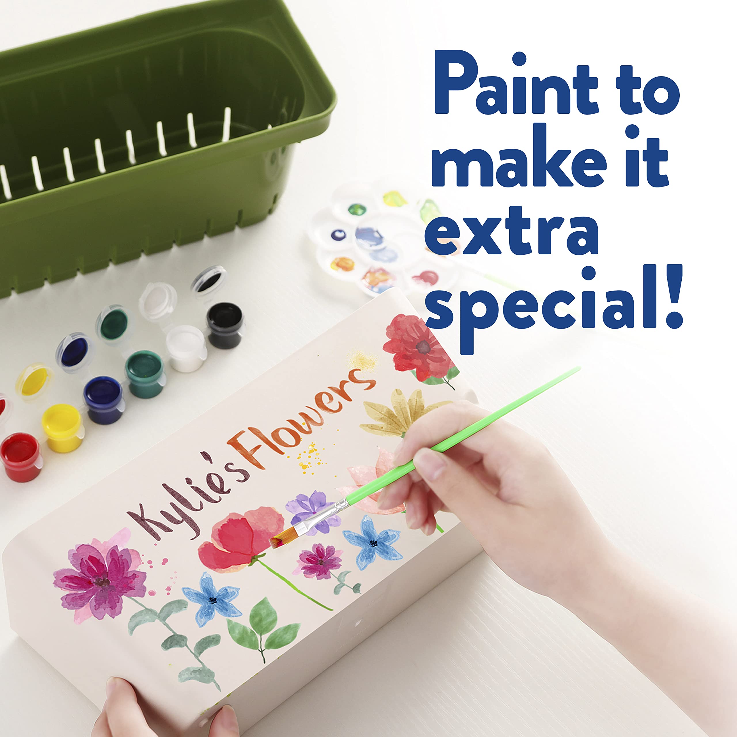 Home Grown Paint & Grow Flower Gardening Kit Set for Boys and Girls - Craft Activity Toy for Kids, Ages 5 6 7 8-12 Years Old - Unique Birthday Present - Plant Gift Toys