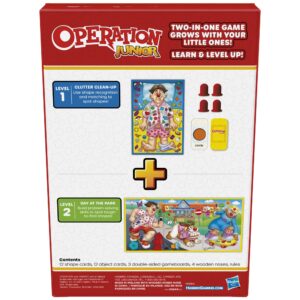 Hasbro Gaming Operation Junior Board Game | Operation Game for Younger Kids | Ages 3 and Up | 2 to 4 Players | Preschool Games | Fun Games for Preschoolers