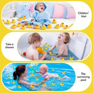 48 Pcs 2 Inch Yellow Rubber Duck Bath Toys large Rubber Ducks Bath Ducks Squeak Bathtub Toys for Birthday Pool Party Decoration Game Supplies Boys and Girls