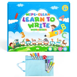 Toddlers Toys for 3+ 4 5 6 7 8 Year Old Boys Girls - Handwriting Practice Books Kindergarten Workbooks - Montessori Learning Toys for Kids Ages 3-4 4-8 5-7, Birthday Gifts Back to School Book Supplies