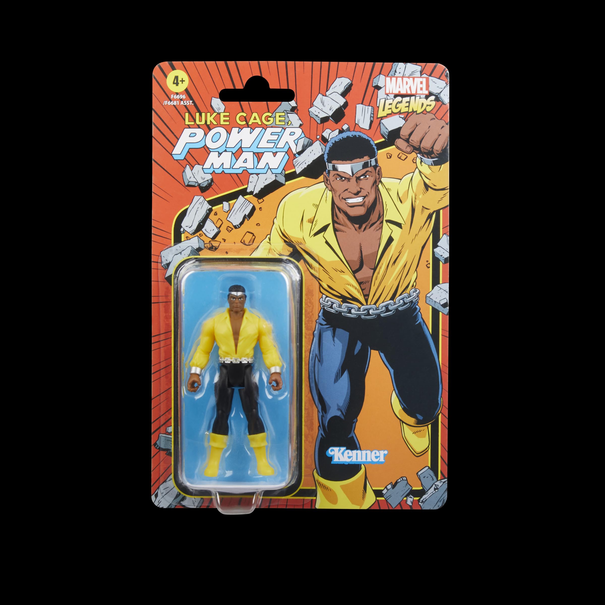 Marvel Legends Series Retro 375 Collection Power Man 3.75-Inch Collectible Action Figures,Toys for Ages 4 and Up