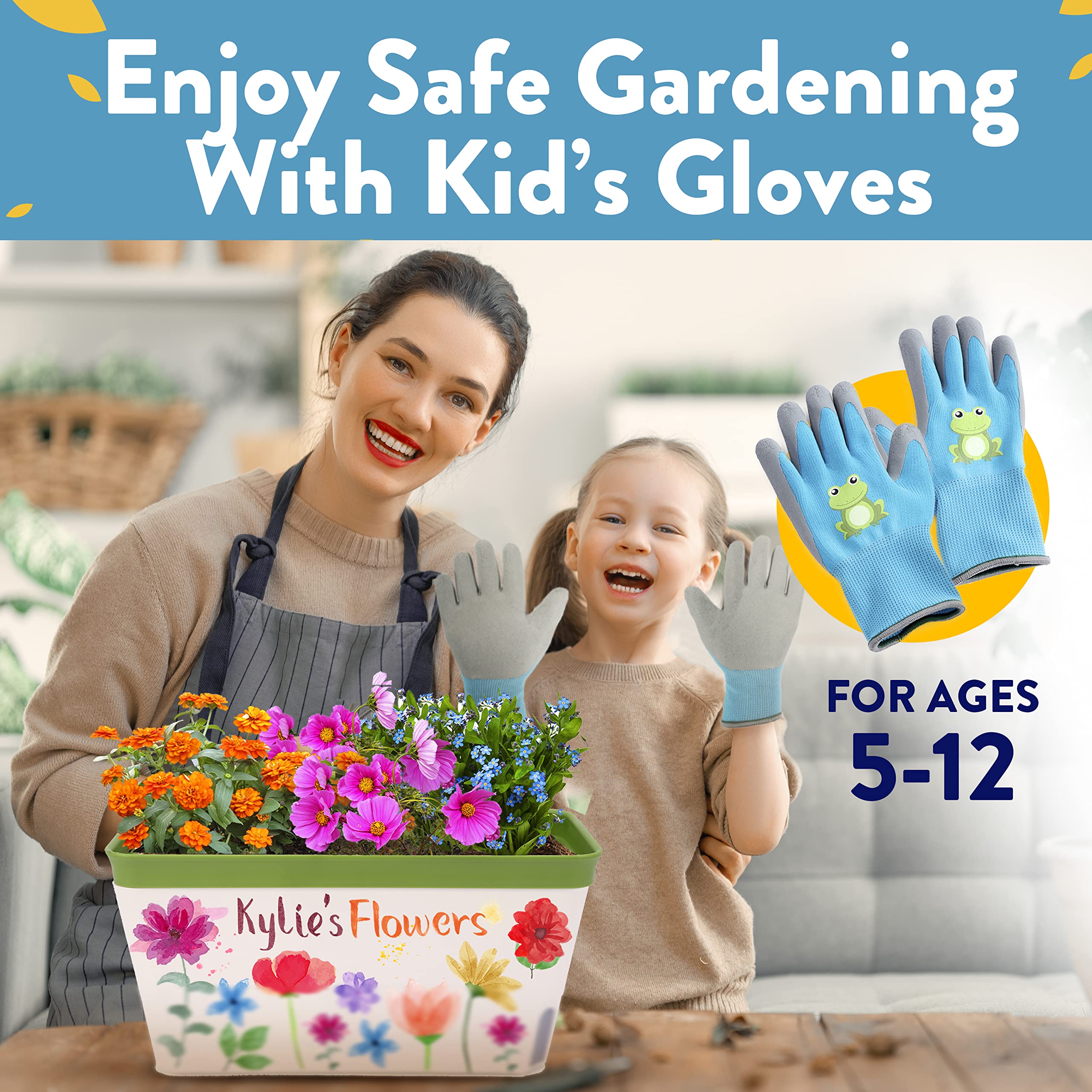 Home Grown Paint & Grow Flower Gardening Kit Set for Boys and Girls - Craft Activity Toy for Kids, Ages 5 6 7 8-12 Years Old - Unique Birthday Present - Plant Gift Toys