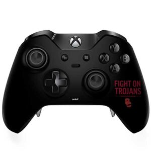 skinit decal gaming skin compatible with xbox one elite controller - officially licensed usc fight on trojans design