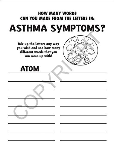 ZOCO - Learn about Asthma - Custom Kids Educational Coloring Books (250 Bulk Pack, with Crayons) - Know Asthma Symptoms - Doctors, Hospitals, Medical Center Handout - Games, Puzzles, Activities