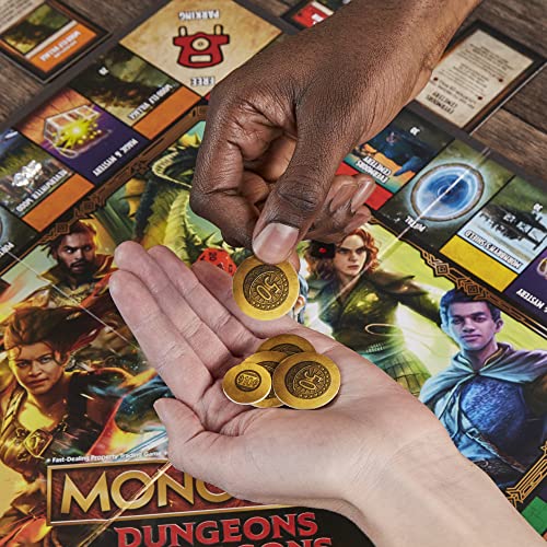 Hasbro Gaming Monopoly Dungeons & Dragons: Honor Among Thieves Game, Inspired by The D&D Movie, Monopoly D&D Board Game for 2-5 Players, Ages 8 and Up