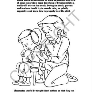 ZOCO - Learn about Asthma - Custom Kids Educational Coloring Books (250 Bulk Pack, with Crayons) - Know Asthma Symptoms - Doctors, Hospitals, Medical Center Handout - Games, Puzzles, Activities