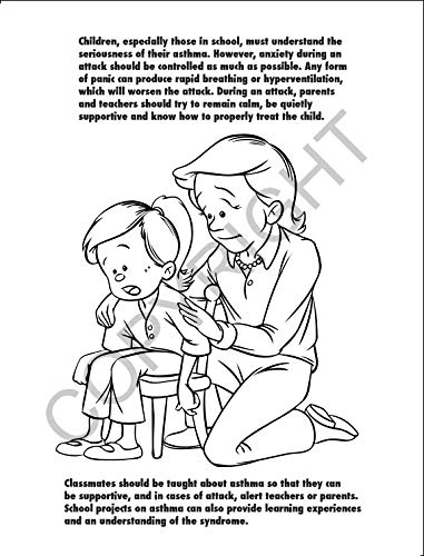 ZOCO - Learn about Asthma - Custom Kids Educational Coloring Books (250 Bulk Pack, with Crayons) - Know Asthma Symptoms - Doctors, Hospitals, Medical Center Handout - Games, Puzzles, Activities