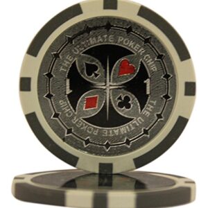 600pcs 13.5G Ultimate Casino Poker Chips Set with Heavy Duty Acrylic Case & Chips Trays