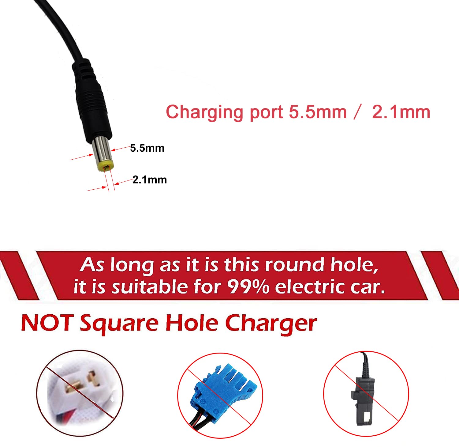 12V Kids Charger for Ride On Toys Car 12 Volt Battery Class 2 Power Supply for Best Choice Products Electric Ride On Car Farm Tractor SUV