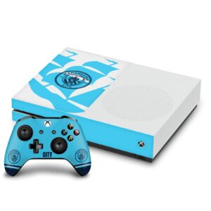 Head Case Designs Officially Licensed Manchester City Man City FC Badge Ship Logo Art Vinyl Sticker Gaming Skin Decal Cover Compatible With Xbox One S Console and Controller Bundle