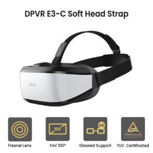 DPVR E3C Virtual Reality Headset, VR Set for Business of Egg Seats Headset, VR Simulator Riders, Moto, Time Machine 6 Seats and VR Flying, VR Headsets Not for Personal User