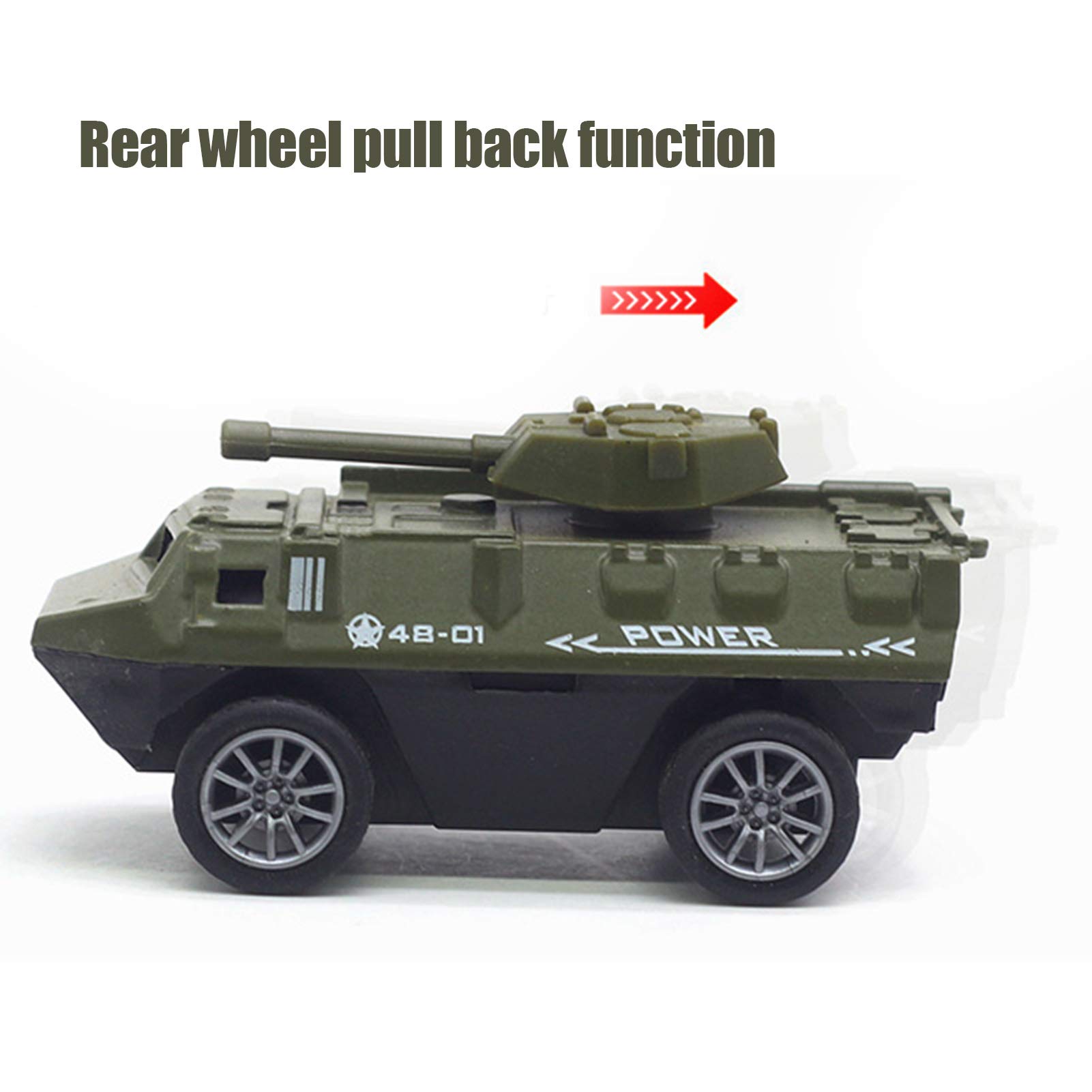 Tnfeeon Military Car Model, Alloy Truck Vehicle, Strong Model Car, for Kids Adults Children Boys Girls