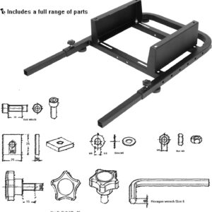 Anman PRO Rear Half of Seat Bracket - Racing Wheel Stand Accessories (Only Fits Racing Stand)