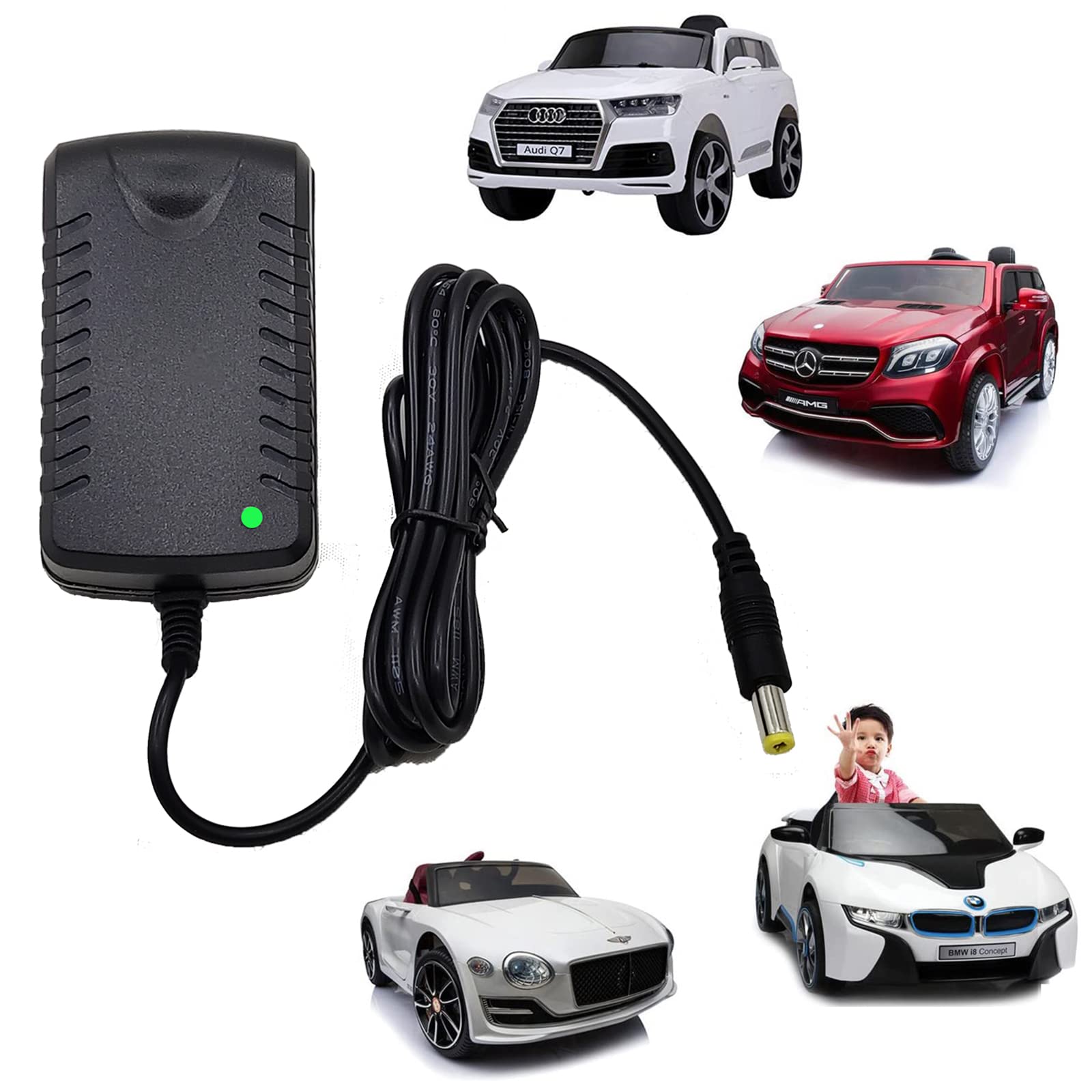 12V Kids Charger for Ride On Toys Car 12 Volt Battery Class 2 Power Supply for Best Choice Products Electric Ride On Car Farm Tractor SUV