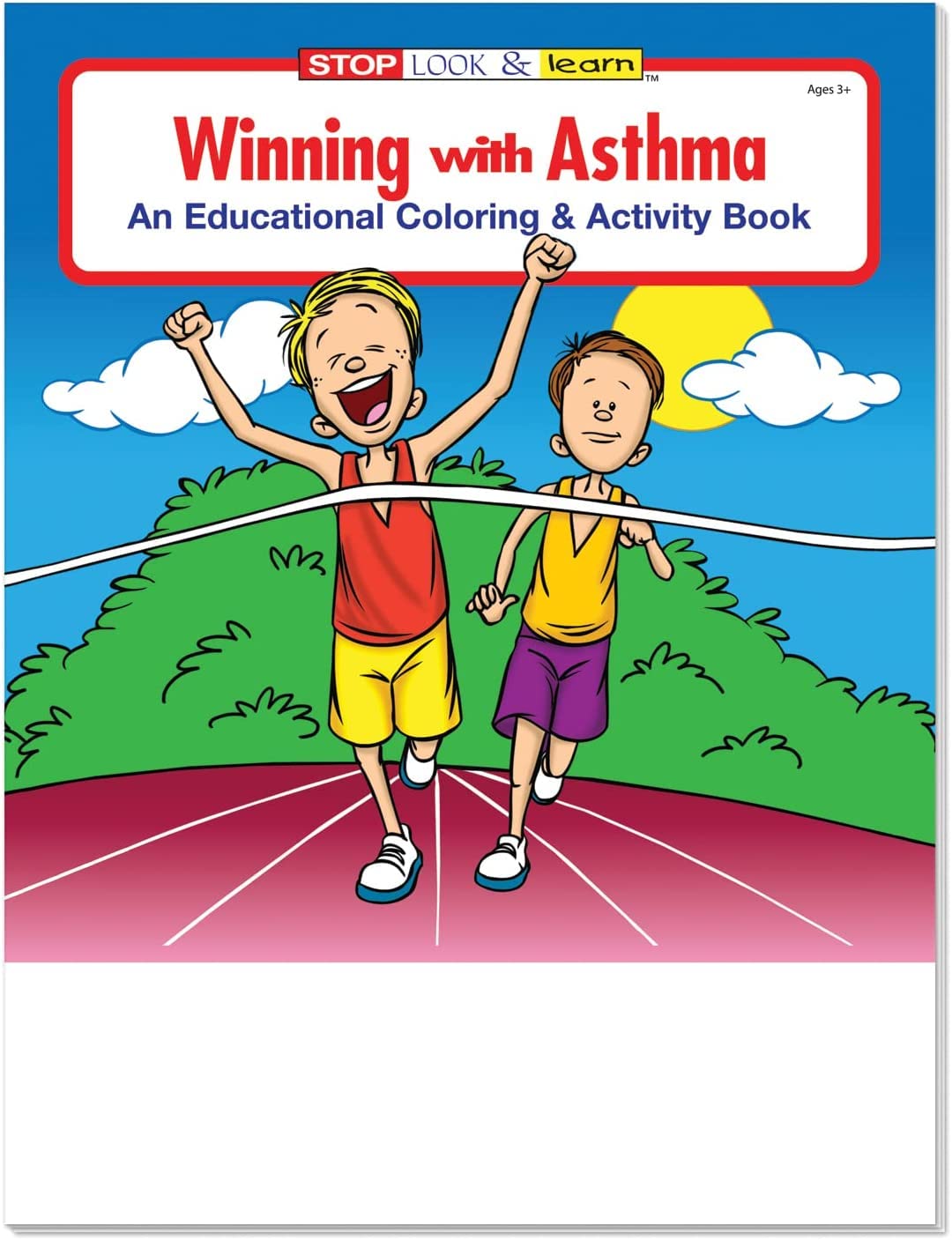 ZOCO - Learn about Asthma - Custom Kids Educational Coloring Books (250 Bulk Pack, with Crayons) - Know Asthma Symptoms - Doctors, Hospitals, Medical Center Handout - Games, Puzzles, Activities