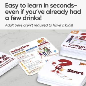 M&J Games What's Next? A Life-Size Drinking Game, Party Lover's Board Game, Hilarious Activity for Adult Gatherings, Floor Game to Get Celebrations Started, Ages 21+, 25 Action Tiles, Giant Foam Die