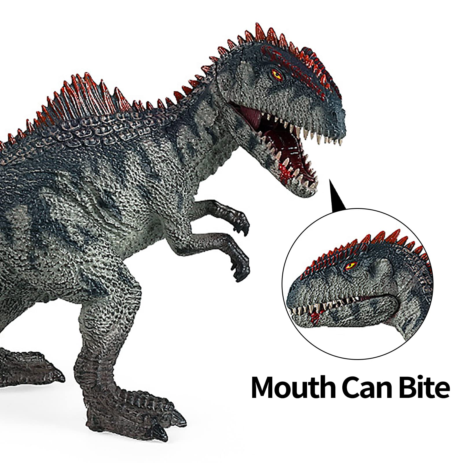 Giganotosaurus Action Figure with Eating Feature, 9 in Collection Dino Toys for Boys and Girls, Realistic Dinosaur Toys for Kids 3-5 Party Favors, Birthday Gifts (Movable Mouth)