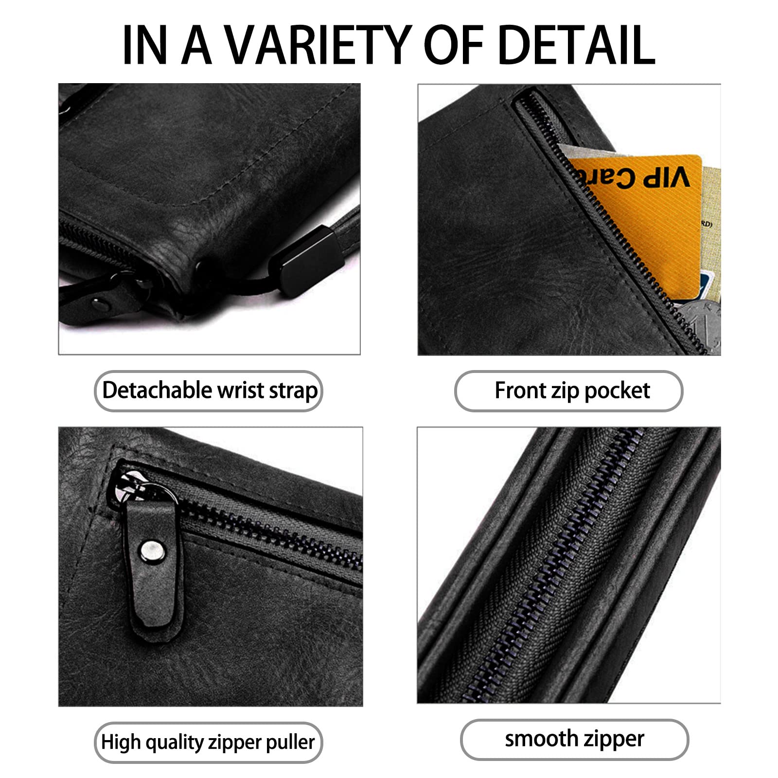 FieemoSun Long Zipper Wallet for Women - Large Capacity Clutch Wallet Portable Hand Wallets Multifunction Wristlet Wallets Easy to Use, Suitable for Daily,Travel,Shopping (Pink)