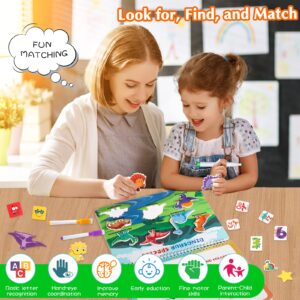 Busy Book for Toddlers 3-5, Preschool Learning Activities, Dinosaur Themes Quiet Book,Montessori Toys for Kids, Autism Sensory Toys,Gifts for Boys Girls,Airplane Tracing Book