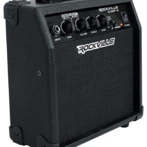 Rockville G-AMP 10 Watt Guitar Amplifier Amp with Bluetooth + Clean/Distortion