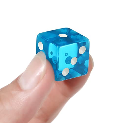 19mm 6-Sides Dice,10PCs/Set Polyhedral Acrylic Dice Set for Table Games