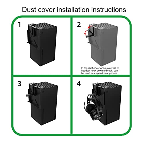 Game Console Dust Filter Cover, Convenient ABS Multifunction Dustproof Filter Cover for Game Console