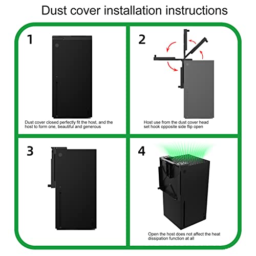 Game Console Dust Filter Cover, Convenient ABS Multifunction Dustproof Filter Cover for Game Console