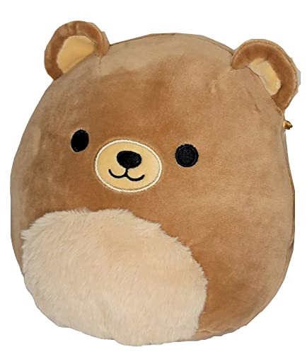 Squishmallow Official Kellytoy Plush Wildlife Zoo Squad Squishy Soft Plush Toy Animals (Omar Bear (Fuzzy Belly), 8 Inch)