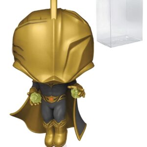 POP DC Heroes: Black Adam - Dr. Fate (Metallic) Funko Vinyl Figure (Bundled with Compatible Box Protector Case), Multicolor, 3.75 inches