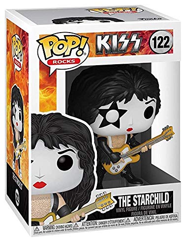 POP Rocks: KISS - Starchild (Paul Stanley) Funko Vinyl Figure (Bundled with Compatible Box Protector Case), Multicolored, 3.75 inches