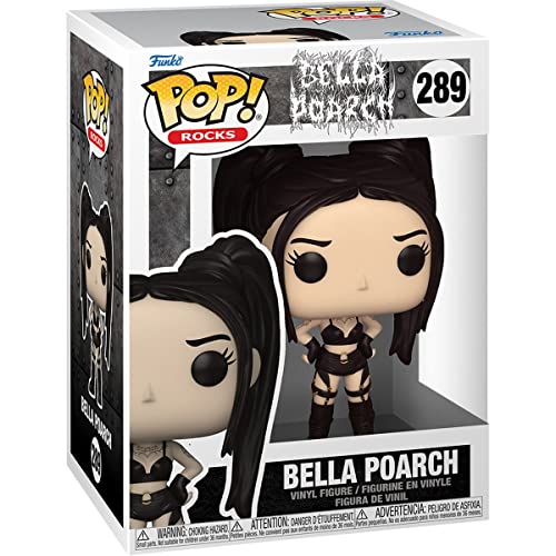 POP Rocks: Bella Poarch Funko Rocks Vinyl Figure (Bundled with Compatible Box Protector Case), Multicolor, 3.75 inches