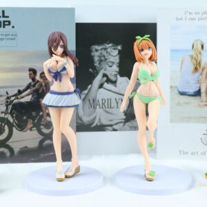 LCDGTJ Quintessential Quintuplets Figure 5 Pack/Set- Nakano Ichika/Nakano Nin/Nakano Miku/Nakano Yotsuba/Nakano Itsuki Anime Figurine - Desktop Display Collectible Gifts for Anime Fans