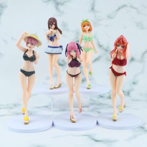 LCDGTJ Quintessential Quintuplets Figure 5 Pack/Set- Nakano Ichika/Nakano Nin/Nakano Miku/Nakano Yotsuba/Nakano Itsuki Anime Figurine - Desktop Display Collectible Gifts for Anime Fans