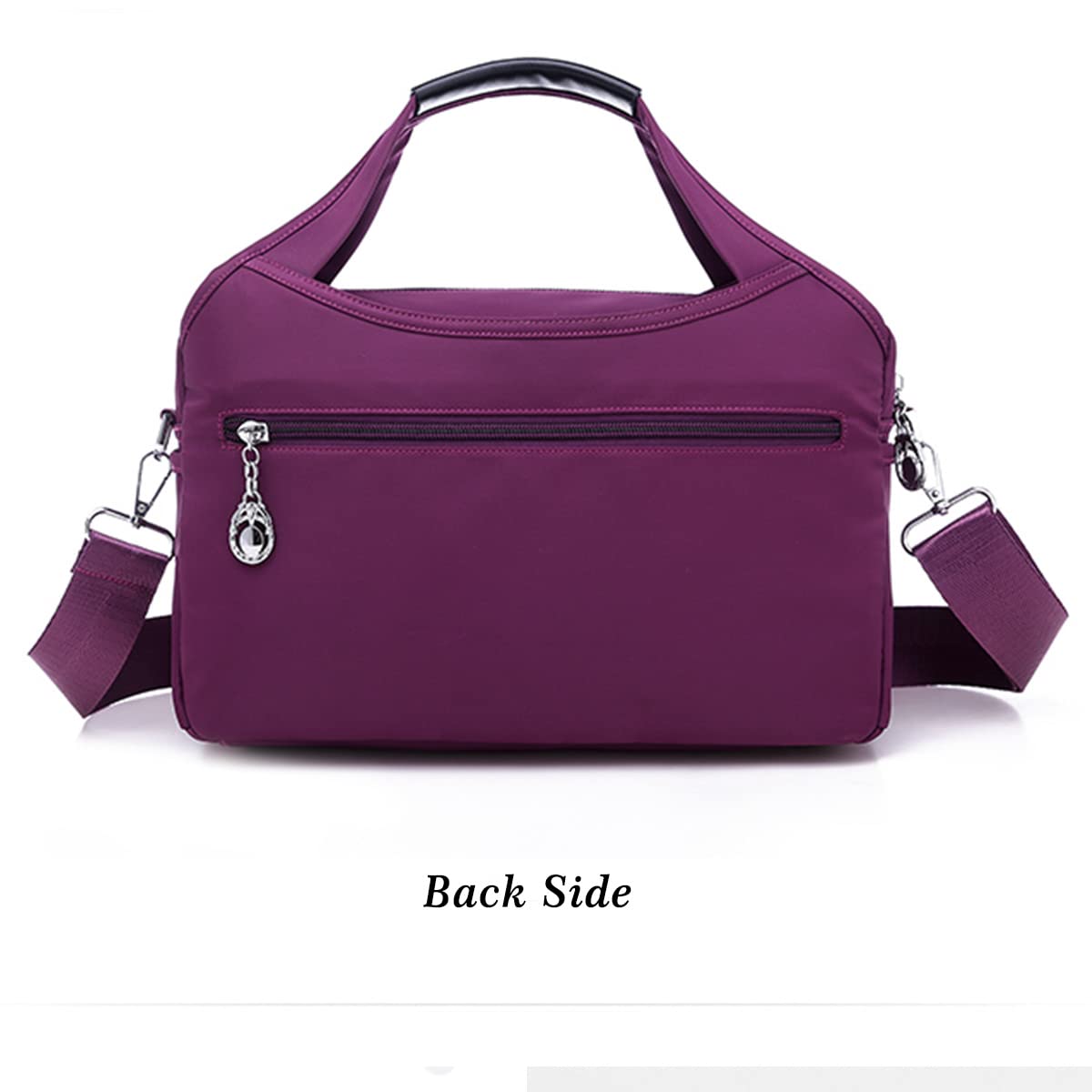 Women Crossbody Bag Casual Shoulder Handbag Waterproof Oxford Cloth Ladies Purse Messenger Bag（Purple